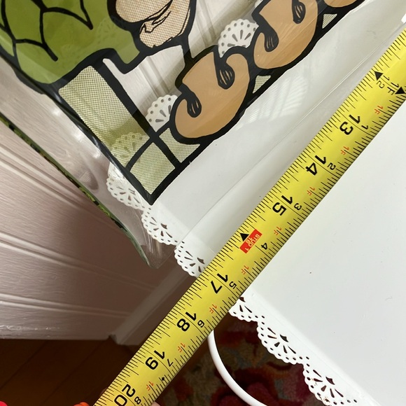 Retro/MCM Style Glass Serving Tray Vegetable Design - Picture 6 of 10